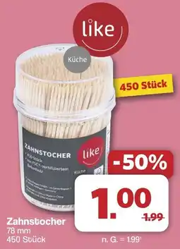 Famila Nord West Zahnstocher 78 mm 450 Stück Angebot