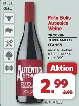 Famila Nord West Felix Solis Autetica Weine Angebot