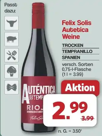 Famila Nord West Felix Solis Autetica Weine Angebot