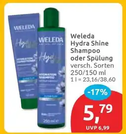 Budni Weleda Hydra Shine Shampoo oder Spülung Angebot