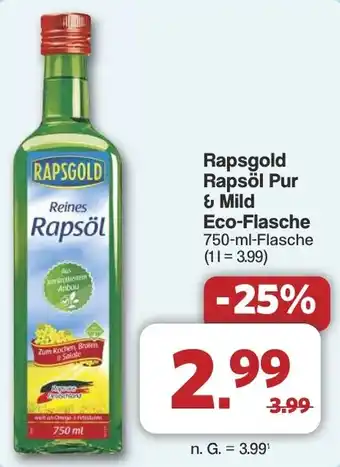 Famila Nord West Rapsgold Rapsöl Pur & Mild Eco-Flasche Angebot