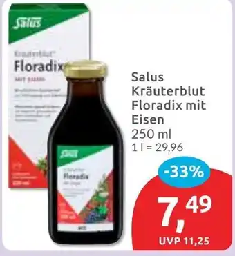 Budni Salus Kräuterblut Floradix mit Eisen Angebot