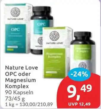 Budni Nature Love OPC oder Magnesium Komplex Angebot