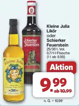 Famila Nord West Kleine Julia Likör oder Schierker Feuerstein Angebot