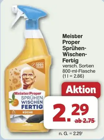Famila Nord West Meister Proper Sprühen- Wischen- Fertig Angebot