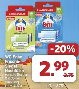 Famila Nord West WC Ente Frische- Siegel Nachfüller Angebot