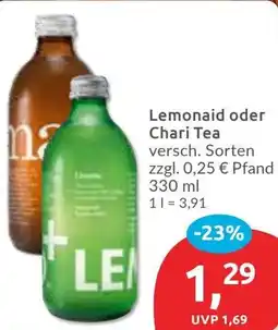Budni Lemonaid oder Chari Tea Angebot