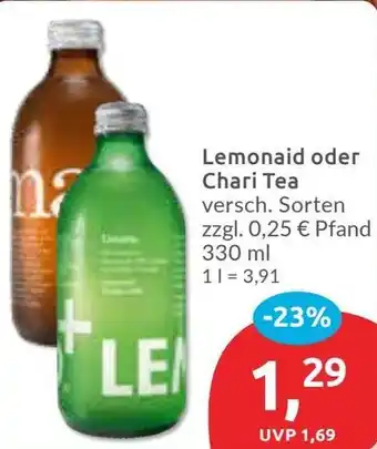 Budni Lemonaid oder Chari Tea Angebot