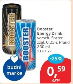 Budni Booster Energy Drink Angebot