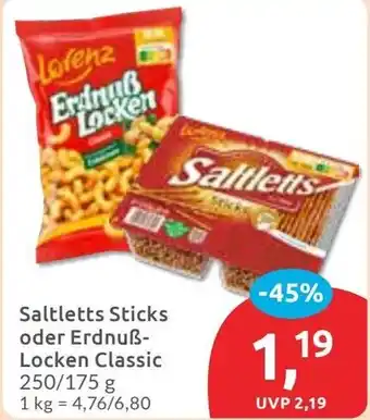 Budni Saltletts Sticks oder Erdnuẞ- Locken Classic Angebot
