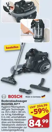 Famila Nord West BOSCH Bodenstaubsauger BGS05BL1H Angebot