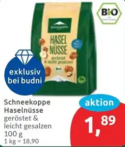 Budni Schneekoppe Haselnüsse Angebot
