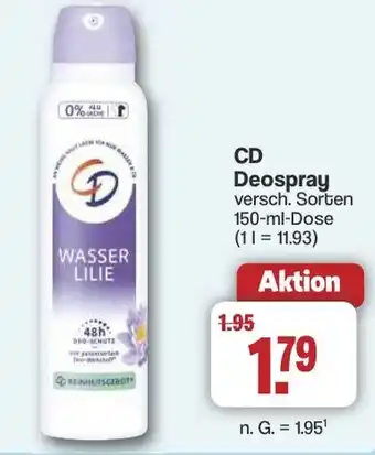 Famila Nord West CD Deospray versch. Sorten Angebot