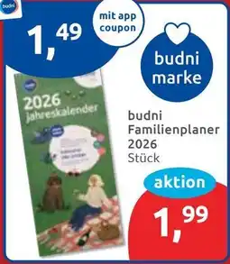 Budni budni Familienplaner 2026 Angebot