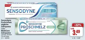 Famila Nord West Sensodyne ProSchmelz tägliche Zahnpasta oder MultiCare Zahnpasta Angebot