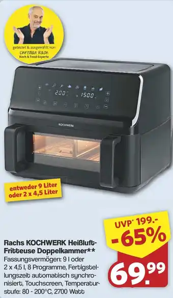 Famila Nord West Rachs KOCHWERK Heißluft- Fritteuse Doppelkammer Angebot