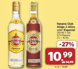 Famila Nord West Havana Club Añejo 3 Años oder Especial Angebot