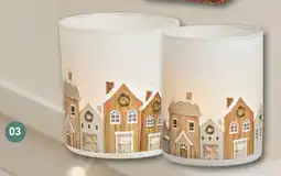 Famila Nord West Teelichthalter stadt im winter ca. 7 x 8 x 7 cm Angebot
