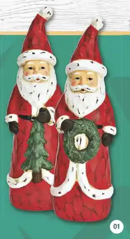 Famila Nord West Nikolaus mit tannenbaum oder kranz ca. 6 x 20 x 7 cm Angebot