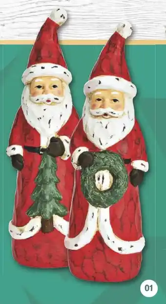 Famila Nord West Nikolaus mit tannenbaum oder kranz ca. 6 x 20 x 7 cm Angebot
