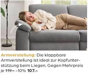 Möbel Buss ECKKOMBI Armverstellung Angebot