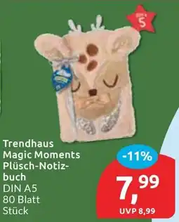 Budni Trendhaus Magic Moments Plüsch-Notizbuch Angebot