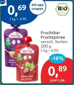 Budni Fruchtbar Fruchtpüree Angebot
