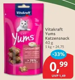 Budni Vitakraft Yums Katzensnack Angebot