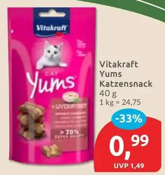 Budni Vitakraft Yums Katzensnack Angebot