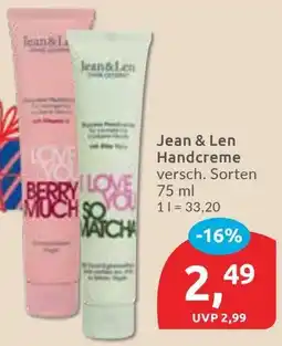 Budni Jean & Len Handcreme Angebot