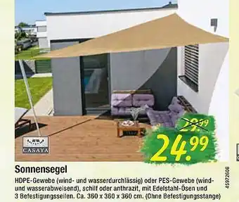 Floraland Sonnensegel Angebot