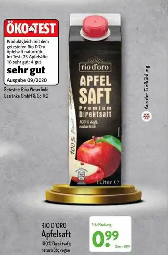 Aldi Nord Rio D'oro Apfelsaft Angebot