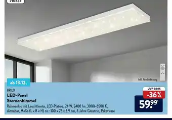 Aldi Nord Brilo Led-panel Sternenhimmel Angebot