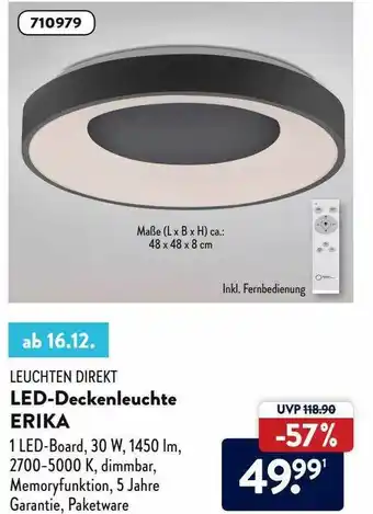 Aldi Nord Leuchten Direkt Led-deckenleuchte Erika Angebot