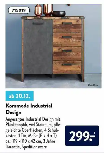 Aldi Nord Kommode Industrial Design Angebot