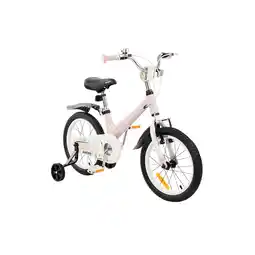 Netto Marken-Discount Makani Kinderfahrrad Ostria 16 Zoll, Sitz und Lenker verstellbar, Stützräder rosa Angebot