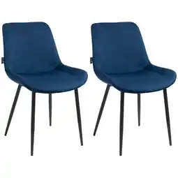 Netto Marken-Discount CLP 2er Set Esszimmerstühle Victoria I Polsterstühle Mit Samt-Bezug I Mit Bodenschonern Angebot