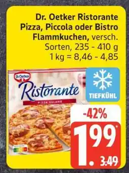 Edeka Dr. Oetker Ristorante Pizza, Piccola oder Bistro Flammkuchen Angebot