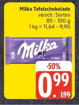 Edeka Milka Tafelschokolade Angebot