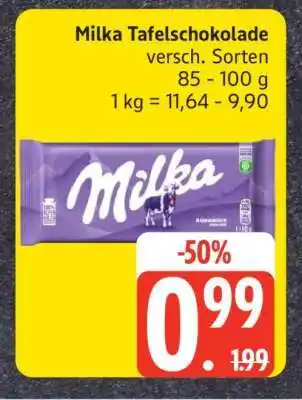 Edeka Milka Tafelschokolade Angebot