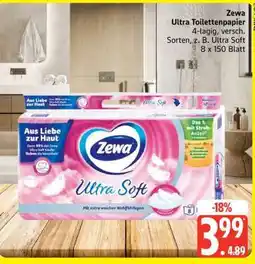 Edeka Zewa Ultra Toilettenpapier Angebot