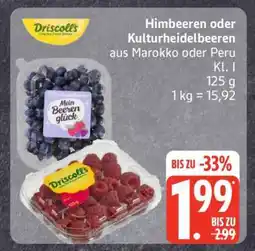 Edeka Himbeeren oder Kulturheidelbeeren Angebot