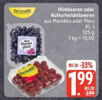 Edeka Himbeeren oder Kulturheidelbeeren Angebot