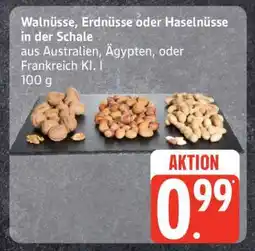 Edeka Walnüsse, Erdnüsse oder Haselnüsse in der Schale Angebot