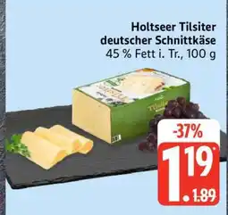 Edeka Holtseer Tilsiter deutscher Schnittkäse Angebot