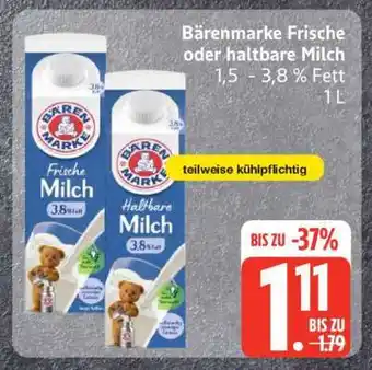 Edeka Bärenmarke Frische oder haltbare Milch Angebot