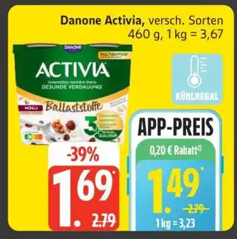 Edeka Danone Activia versch . Sorten Angebot