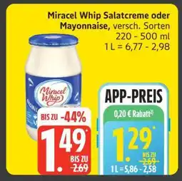 Edeka Miracel Whip Salatcreme oder Mayonnaise Angebot