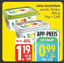 Edeka Lätta Streichfett Angebot