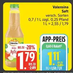Edeka Valensina Saft Angebot